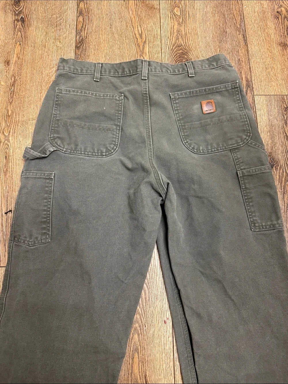 Carhartt Men's Dark Olive Cargo Work Pants 36 x 36